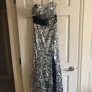 Silver sequin dress-Panoply